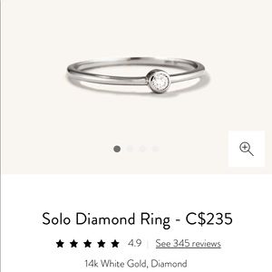 Mejuri Solo Diamond Ring